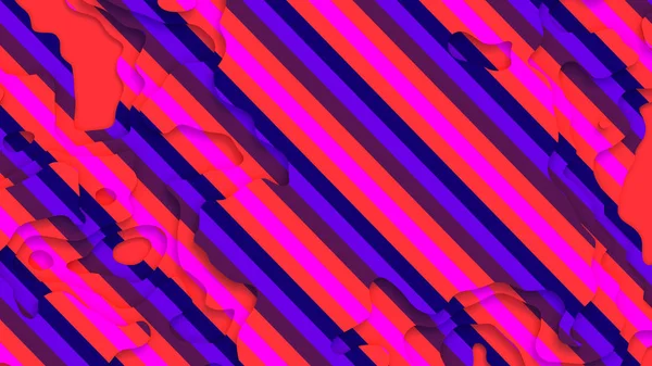 Soyut Renkli geometrik desen_Yaşayan Mercan Mor Pembe