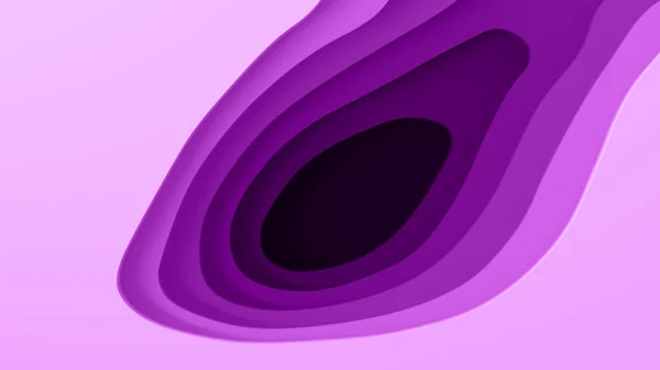 Abstrait 3D Illustration basse poly Découpe de papier Style _ Purple Gradient — Photo