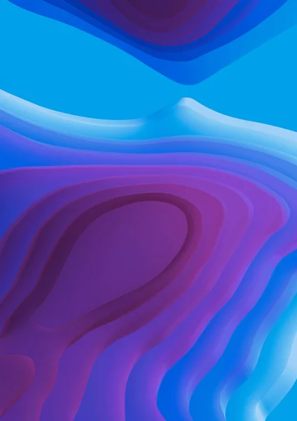 Вертикальний a4 банери з абстрактним Landscape_ фіолетовий синій — стокове фото