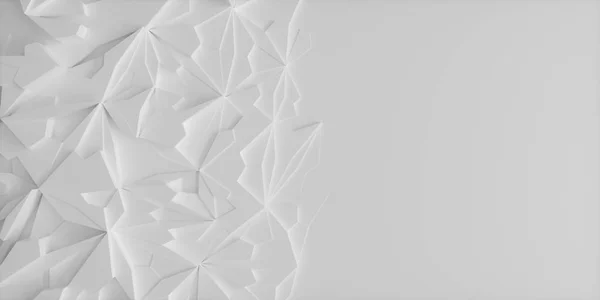 Düşük poli buz bloğu geometrisi ile arka plan illüstrasyon, dikey boş alan ile saf beyaz.