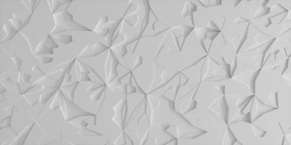 Düşük poli buz bloğu geometrisi ile arka plan geniş illüstrasyon, saf beyaz.