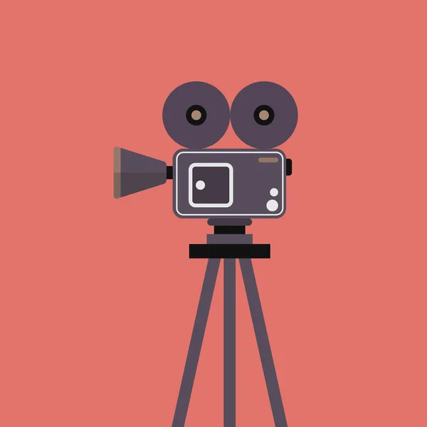 Filmcamera Statief Vectorillustratie — Stockvector