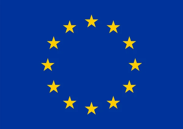 Flagge Der Europäischen Union Vektorillustration — Stockvektor