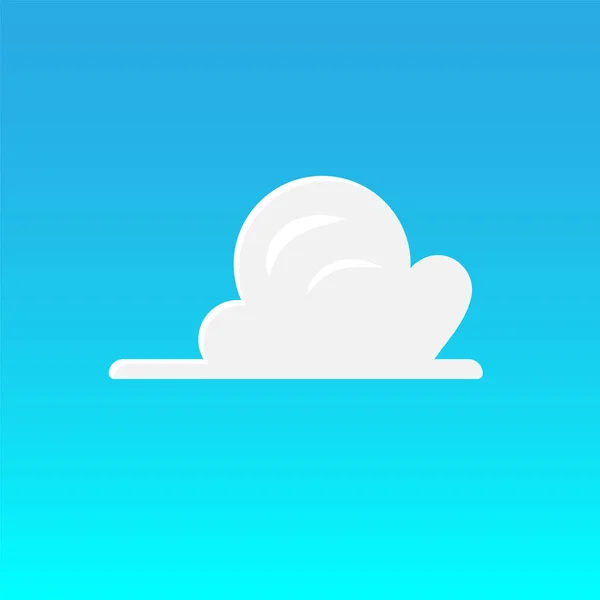 Wolkenvektorabbildung Blauen Himmel — Stockvektor