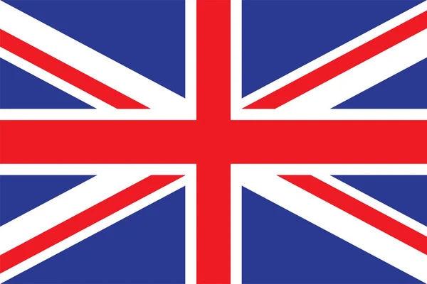 Flag United Kingdom Vector Illustration — Stock Vector