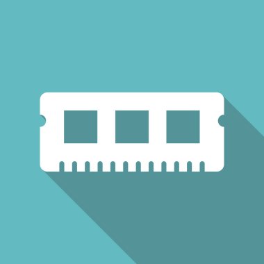 RAM bellek kartları vektör çizim. Grafik tasarım simgesi