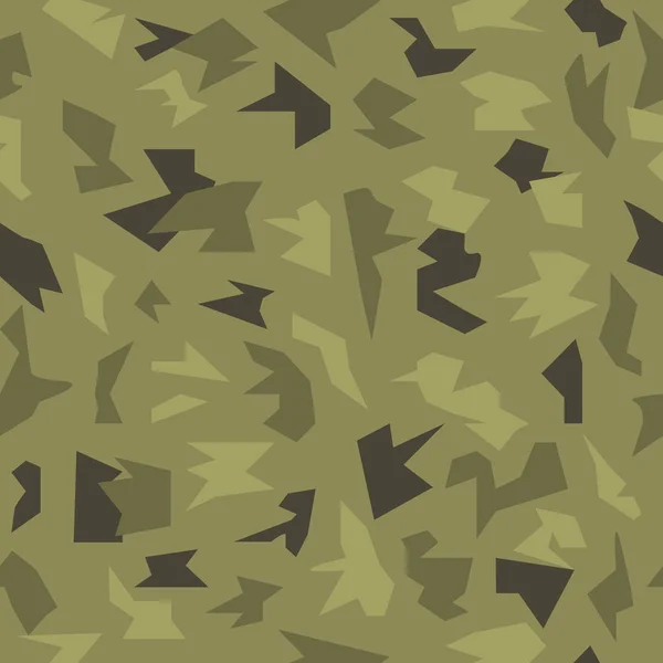 Camouflage Seamless Military Pattern Vector Illustration Background — Stock Vector