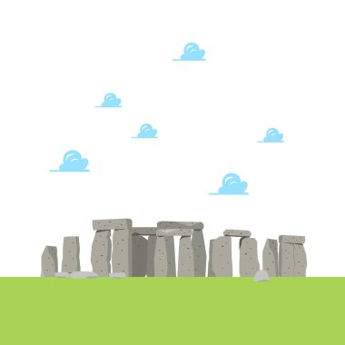Stonehenge düz tarzda