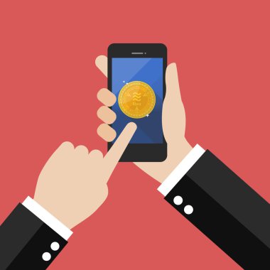 Online terazi para birimi ödeme konsepti