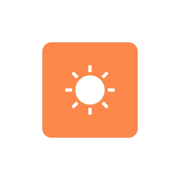 Ilustração do vetor do ícone do símbolo solar — Vetor de Stock
