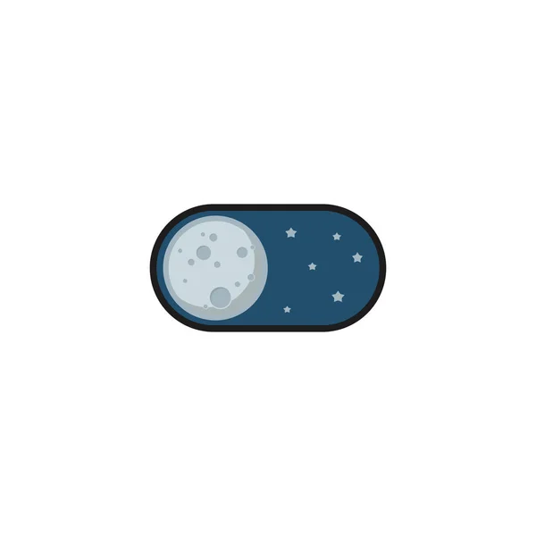 Icono de aplicación modo nocturno — Vector de stock