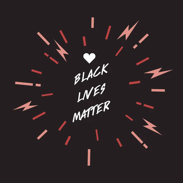 Black Lives Matter Lettering Design Element Vector Illustration — Stock Vector
