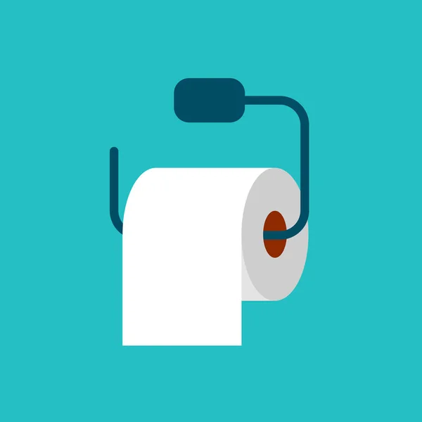 Toilet Tissue Paper Flat Style Vector Illustration — Stock Vector