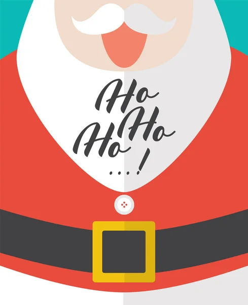 Άγιος Βασίλης Γελάει Μήνυμα Εικονογράφηση Διανύσματος — Διανυσματικό Αρχείο