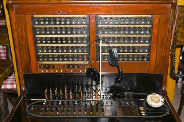 Vintage küçük telefon santral