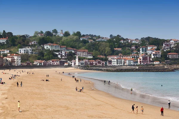 Pláž Saint Jean Luz Která Nachází Jihu Francie — Stock fotografie