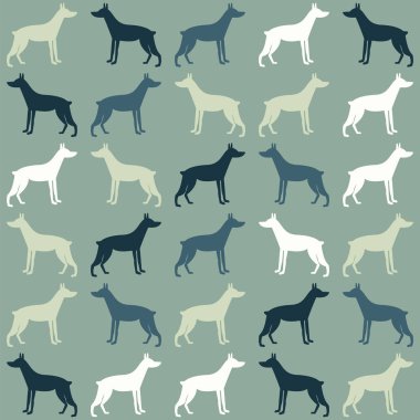 Köpek desen mavi sembol doku