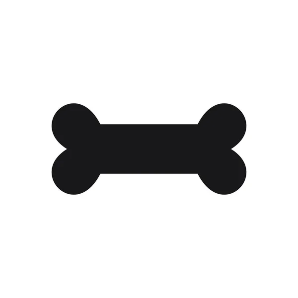 Hund Ben Svart Symbol Isolerade Vit Bakgrund Logotyp Fyll — Stock vektor