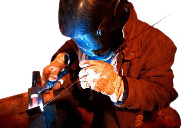 Erkek yüz maskesi, argon-ark ile kaynak