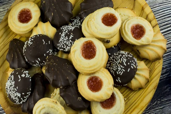 Különböző Típusú Cookie Kat Keksz — Stock Fotó