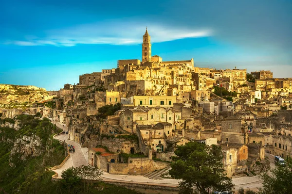 Matera Starobylé Město Sassi Památka Unesco Světového Dědictví Basilicata Itálie — Stock fotografie