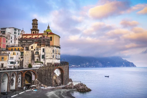 Atrani Πόλη Στην Ακτή Του Αμάλφι Πανοραμική Θέα Ιταλία Ευρώπη — Φωτογραφία Αρχείου
