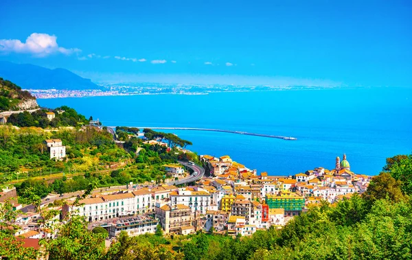 Vietri Sul Mare Salerno Town Amalfi Coast Panoramic View Campania — Stock Photo, Image