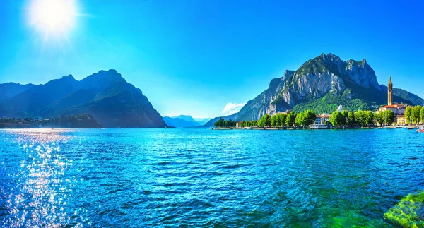 Ciudad Lecco Distrito Del Lago Como Pueblo Italiano Lago Tradicional —  Fotos de Stock