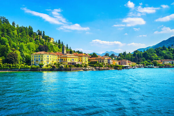 Bellagio town in Como lake district. Italian traditional lake village. Italy, Europe.