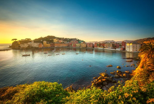 Sestri Levante Σιωπή Κόλπο Baia Del Silenzio Λιμάνι Και Θέα — Φωτογραφία Αρχείου