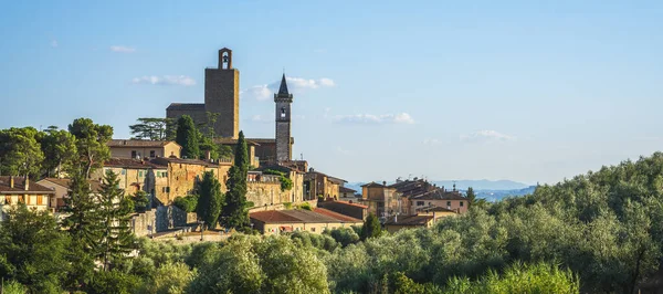 Vinci Vista Panoramica Leonardo Luogo Nascita Skyline Del Villaggio Firenze — Foto Stock