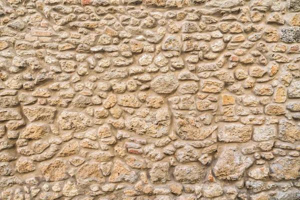 Freigelegte Steinmauer Hintergrund Muster Textur Der Toskana Italien — Stockfoto