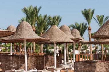 Güzel deniz plajı, doğal tropik arka plan..