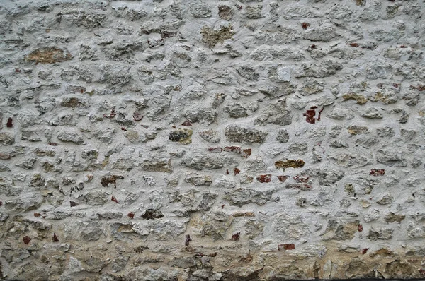 Stone wall pattern texture, white and gray — Stock Photo, Image