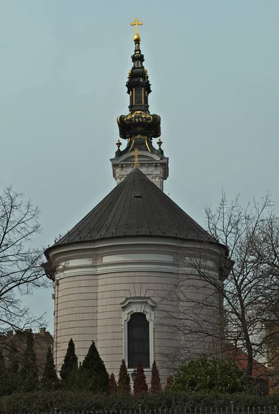 Katedra prawosławna przy ulicy Pasiceva, Nowy Sad, Serbia — Zdjęcie stockowe