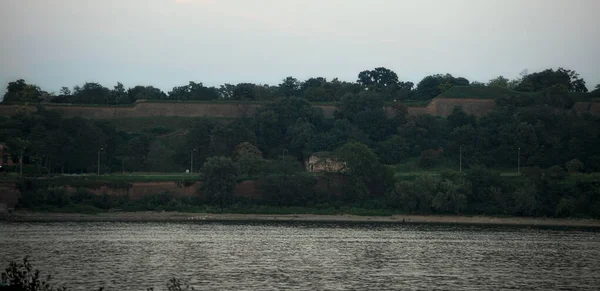 Lihat alam di sisi lain sungai Danube — Stok Foto