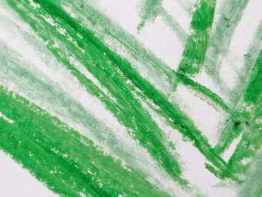 Beyaz arka plan üzerinde renkli soyut çocuğun çizim