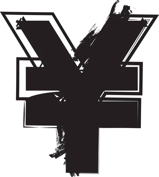 Symbole de Yen abstrait — Image vectorielle