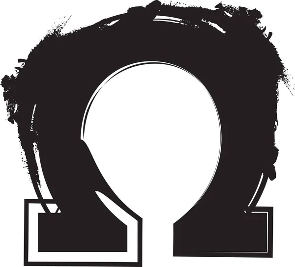 抽象的なオメガのシンボル — ストックベクタ