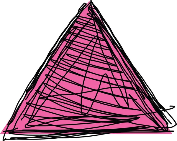 Skiss av triangeln — Stock vektor