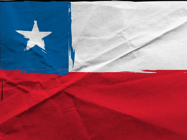 Αφηρημένη σημαία Χιλής — Φωτογραφία Αρχείου