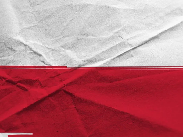 Grunge bandera de Polonia — Foto de Stock