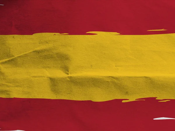 Grunge Spanje vlag — Stockfoto