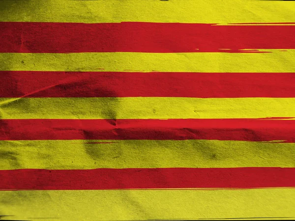 Grunge Catalonië vlag — Stockfoto
