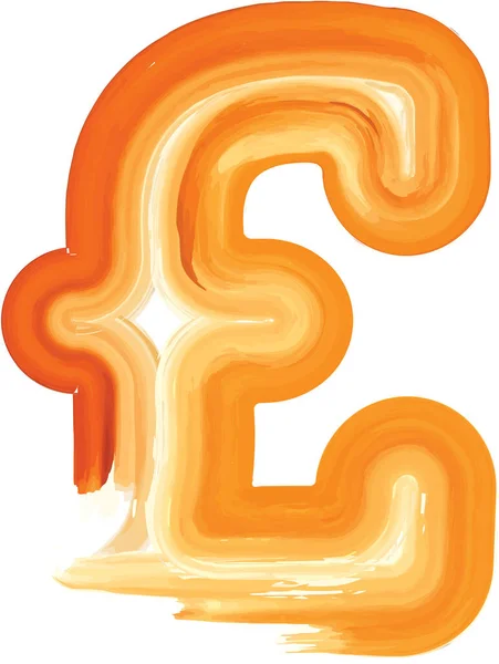 Abstrakcyjny Symbol Farby Olejnej Wektor Ilustracji — Wektor stockowy