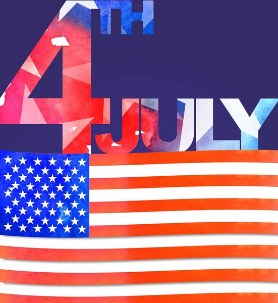 Barevný Podklad Navržený Pro Otevřenou Blahopřejeme Dni Nezávislosti Usa — Stock fotografie