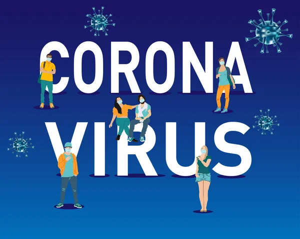 Αυτοαπομόνωση Μείνε Σπίτι Για Μείνεις Υγιής Εικονογραφήσεις Έννοια Coronavirus Covid — Διανυσματικό Αρχείο