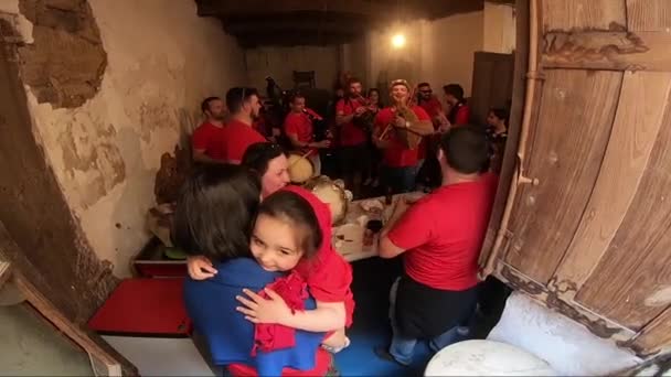 Ambiente Pilgrimagem Galiciana Vilanova Dos Infantes Galicia — Vídeo de Stock