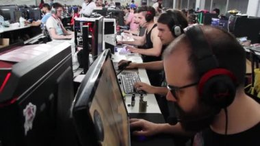 Lan Parti oynayanlar videogames Ourense Galiçya 05 / 06 / 18 oyun