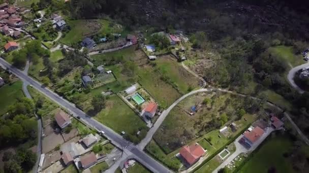 Drone Hareketi Evleri Dağ — Stok video